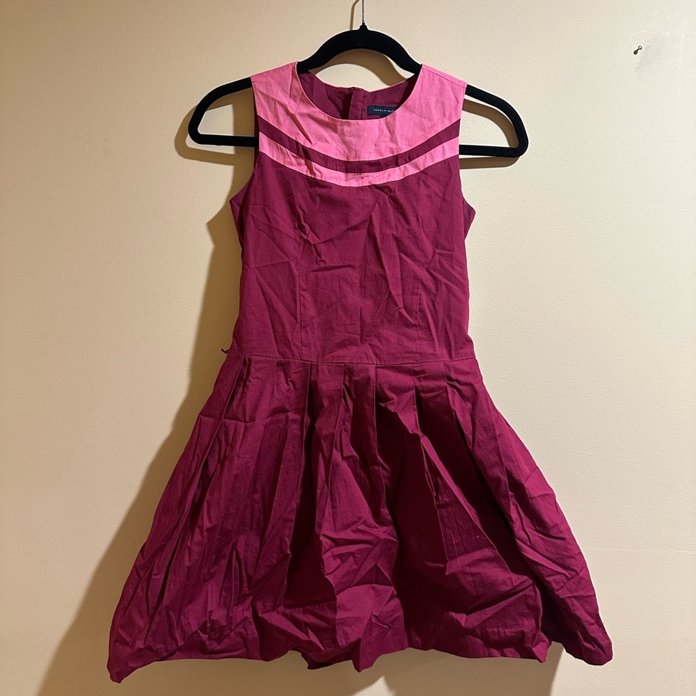 Tommy Hilfiger Fuchsia and Light Pink Kids Dress
